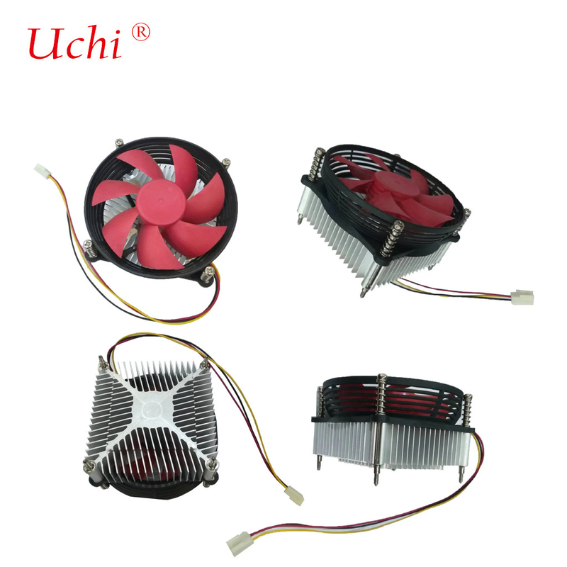 Cpu Cooler PC Intel Processador Socket Lga775 115 Alumínio Fator de aquecimento do sumidouro 3-Pin 4-Pin Pwm Função