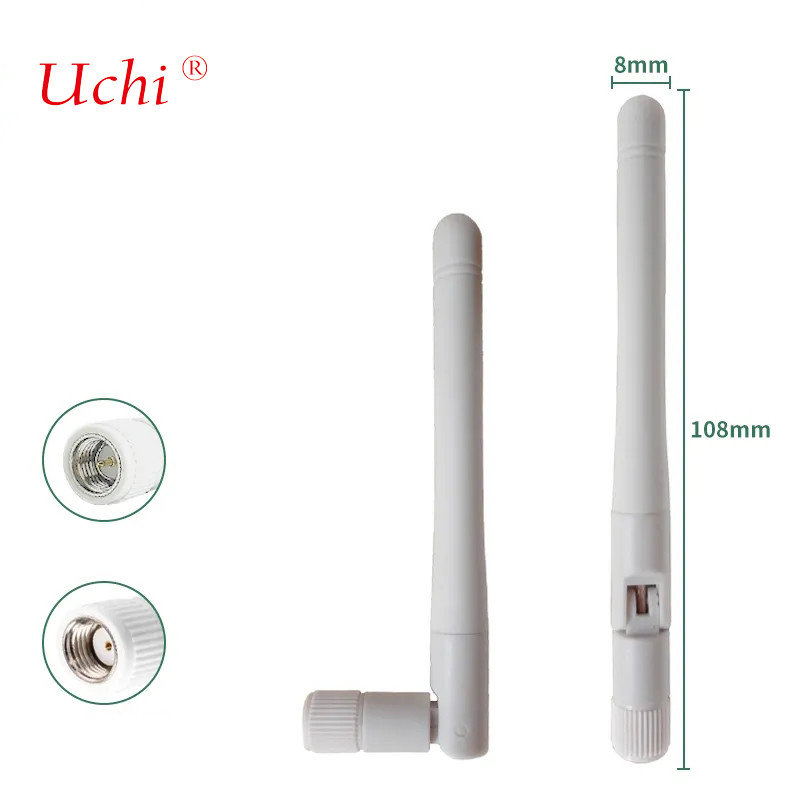 WIFI 2.4G Antenna dobrável Gateway sem fio AP Modulo de cartão externo Omnidirecional de alto ganho 2dbi Glue Stick Split Antenna