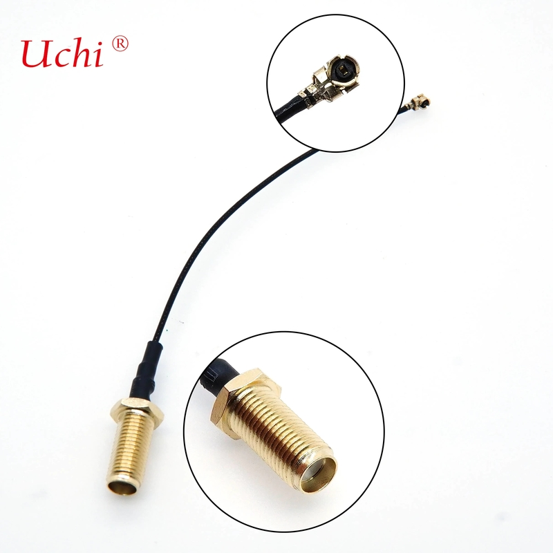 WiFi Antenna Booster com 15cm 6inch 1.13mm RP-SMA Fêmea para UFL Cabos de comunicação de cabo coaxial