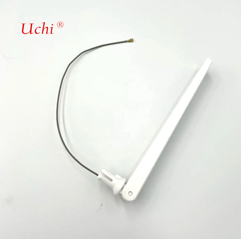 Antenna Wi-Fi de comunicação de banda dupla de borracha externa de 2,4 GHz a 5 GHz com conector MHF para dispositivos de rede