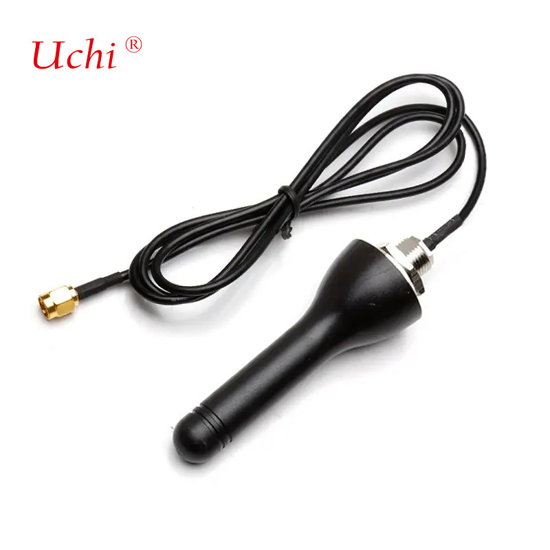 80mm 2.4GHz ABS resistente à água Antenna WiFi de pato de borracha para polarização vertical SMA