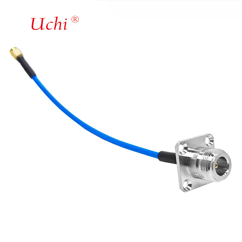 SMA Plug masculino para N tipo Jack Female Flange Panel Mount Connector para SS405 SS-405 Superflex RF Pigtail Extension Cable