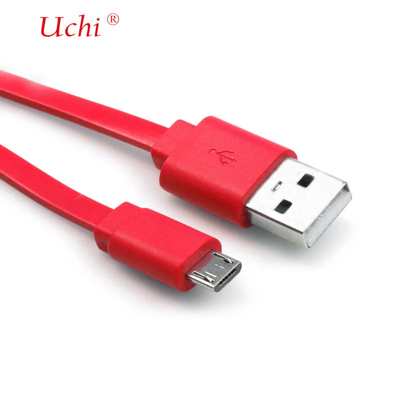 USB 3A Tipo C Cable Carregador PVC Flat Noddle Forma Tipo Carregamento Rápido Para Cable de carregador de telefone celular