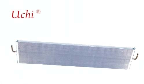 Trocador de calor de placa traseira microcanal com aletas de alumínio para economia de energia