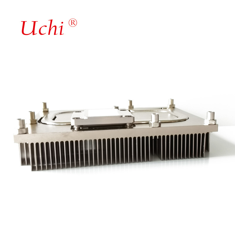 Cooler de CPU sem ventoinha com tubos de calor de cobre e aletas de alumínio em zíper