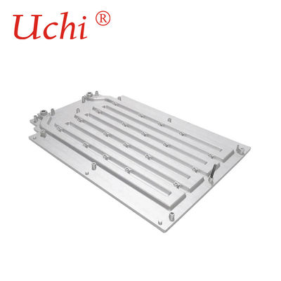 Placa refrigerando líquida 265x180x35mm das tubulações de alumínio da soldadura de fricção