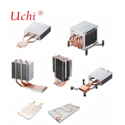 Placa de resfriamento a água para computador PC servidor CPU placa de resfriamento radiador alumínio líquido resfriamento tubo de calor cobre dissipador de calor