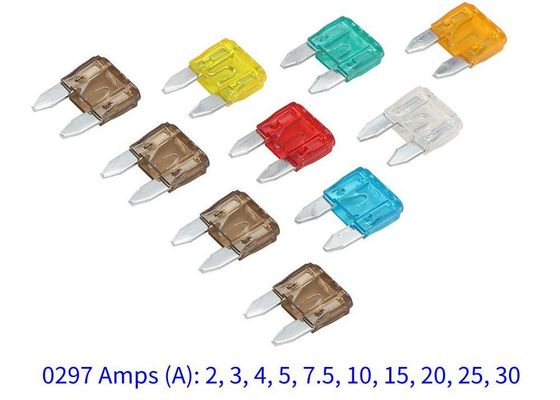 297 séries 32V Mini Auto Blade Fuse automotivo ativo rápido 2A 3A