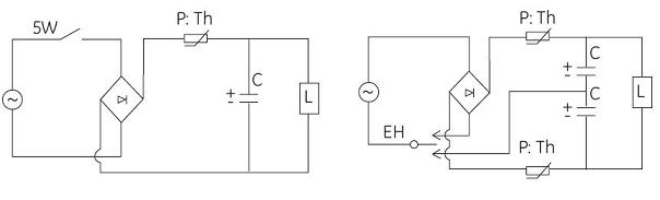 Circuitos da aplicação do termistor do poder