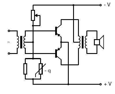 Compensação de temperatura do termistor de NTC em circuitos do transistor
